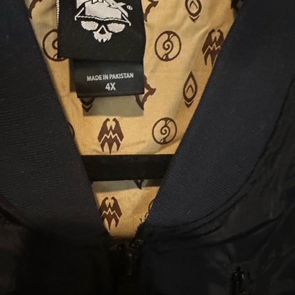 World of Warcraft Shadowlands J!NX Navy Bomber Jacket Brand New 4x runs small - Picture 7 of 7